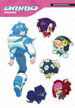 dmmd sticker sheet